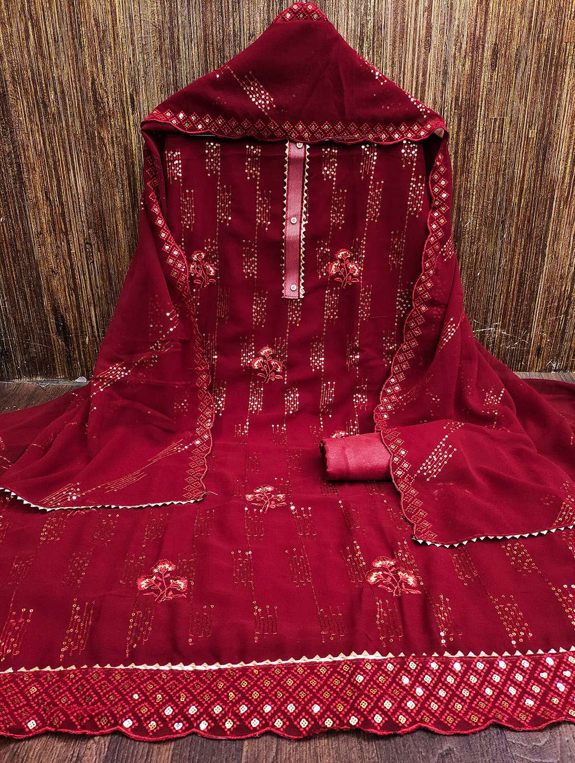 women solid with work unstitched suit set - 22420697 -  Standard Image - 1