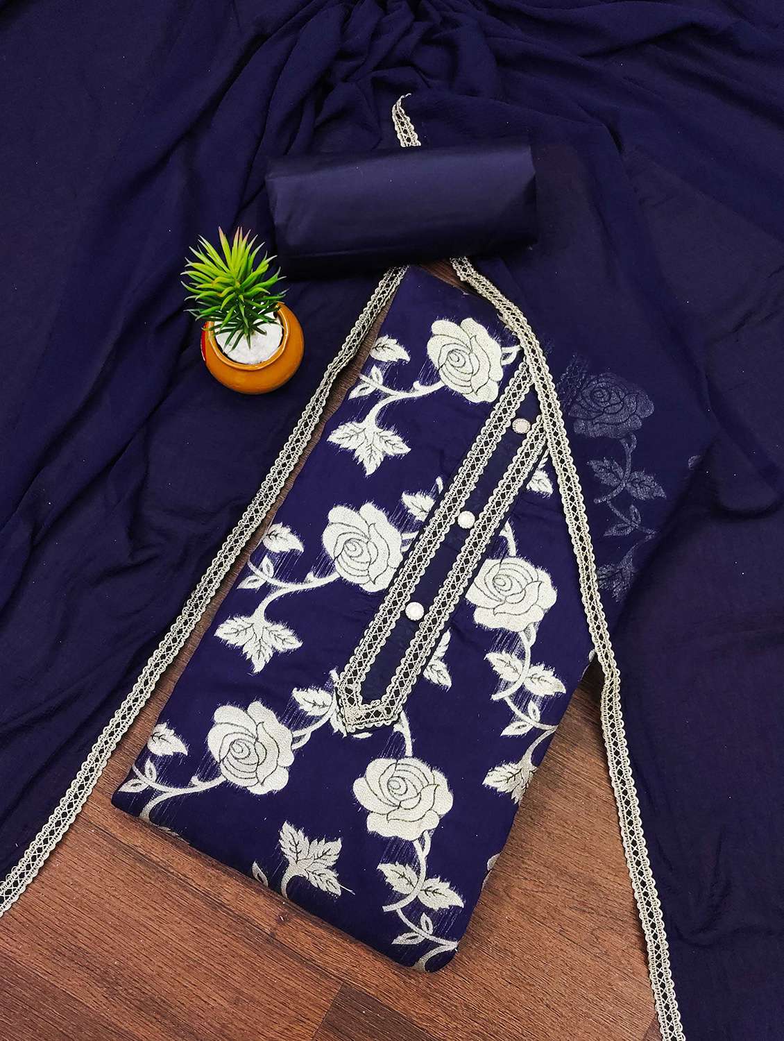 women self design unstitched suit set - 22420906 -  Standard Image - 1