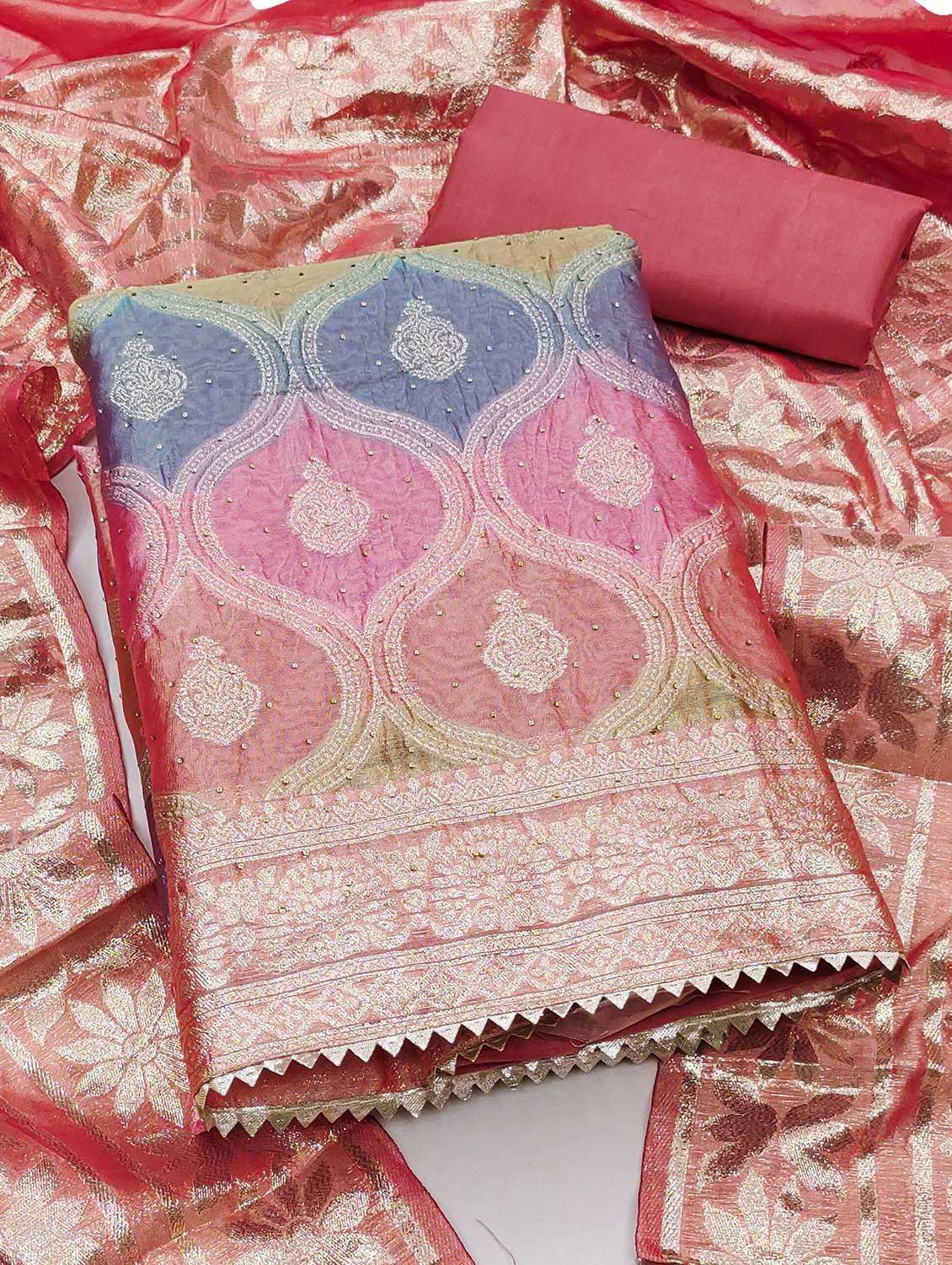 women self design unstitched suit set - 22420969 -  Standard Image - 1