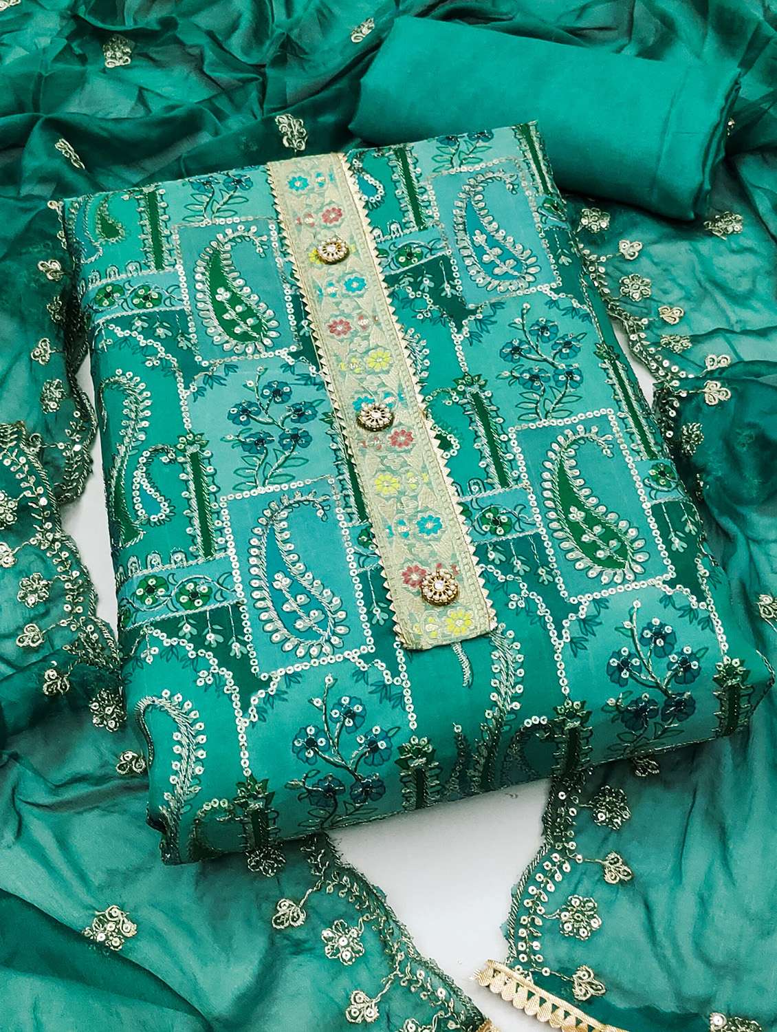 women printed unstitched suit set - 22420992 -  Standard Image - 1