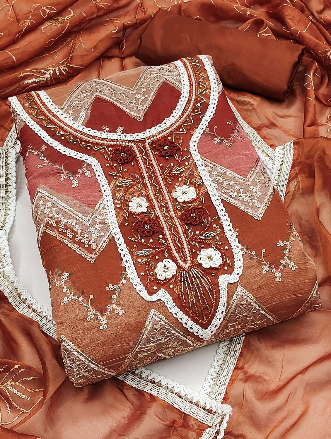 women printed unstitched suit set - 22420998 -  Standard Image - 1