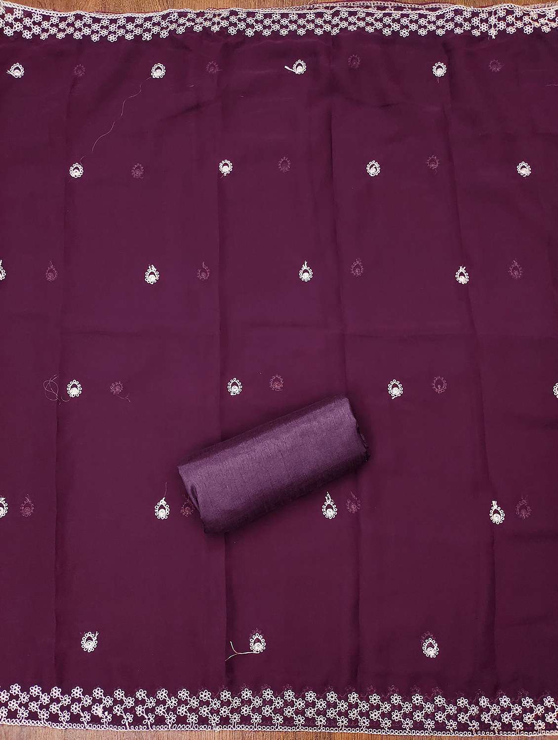 women solid with work unstitched suit set - 22421038 -  Standard Image - 4