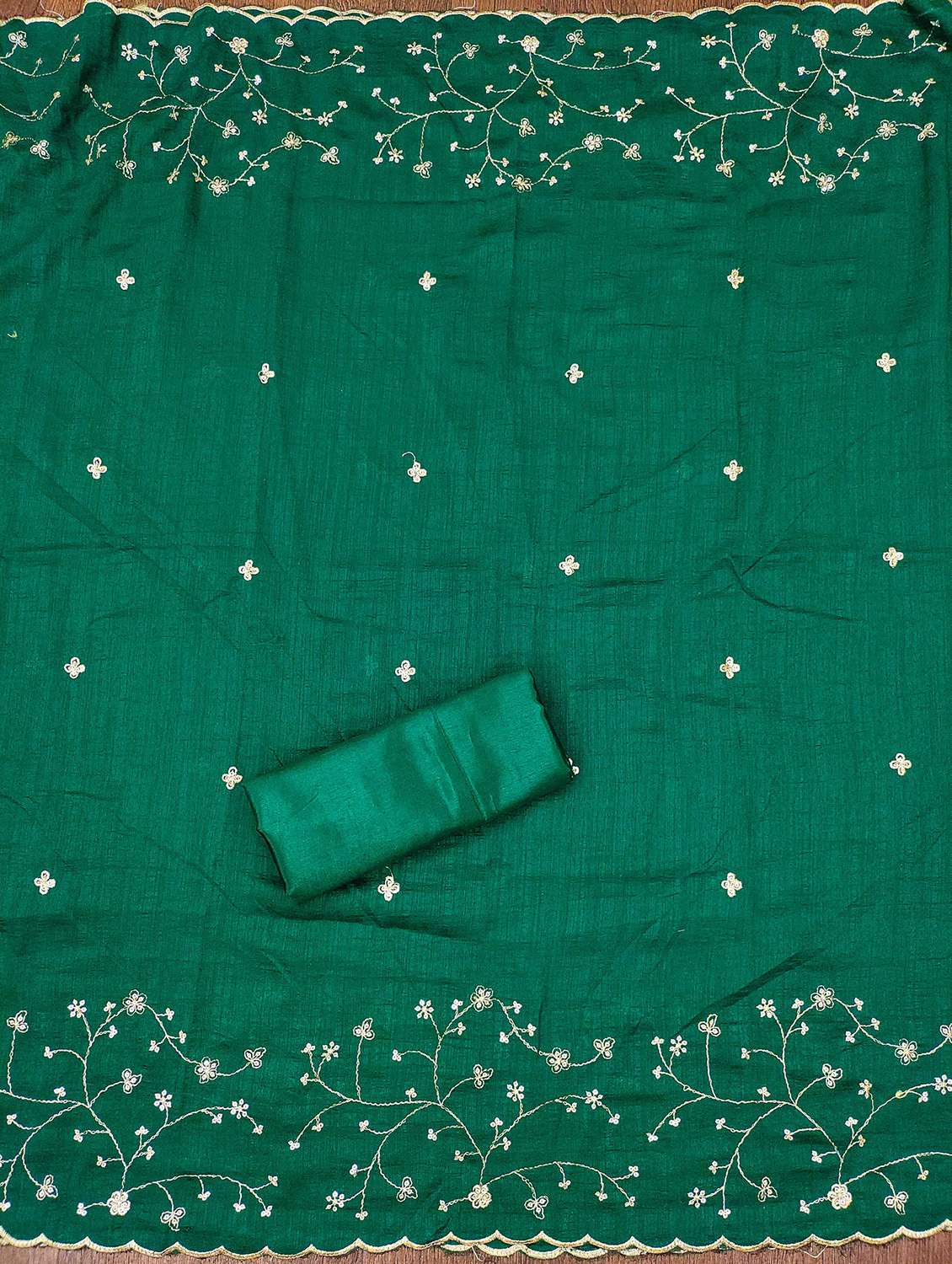 women solid with work unstitched suit set - 22421049 -  Standard Image - 4