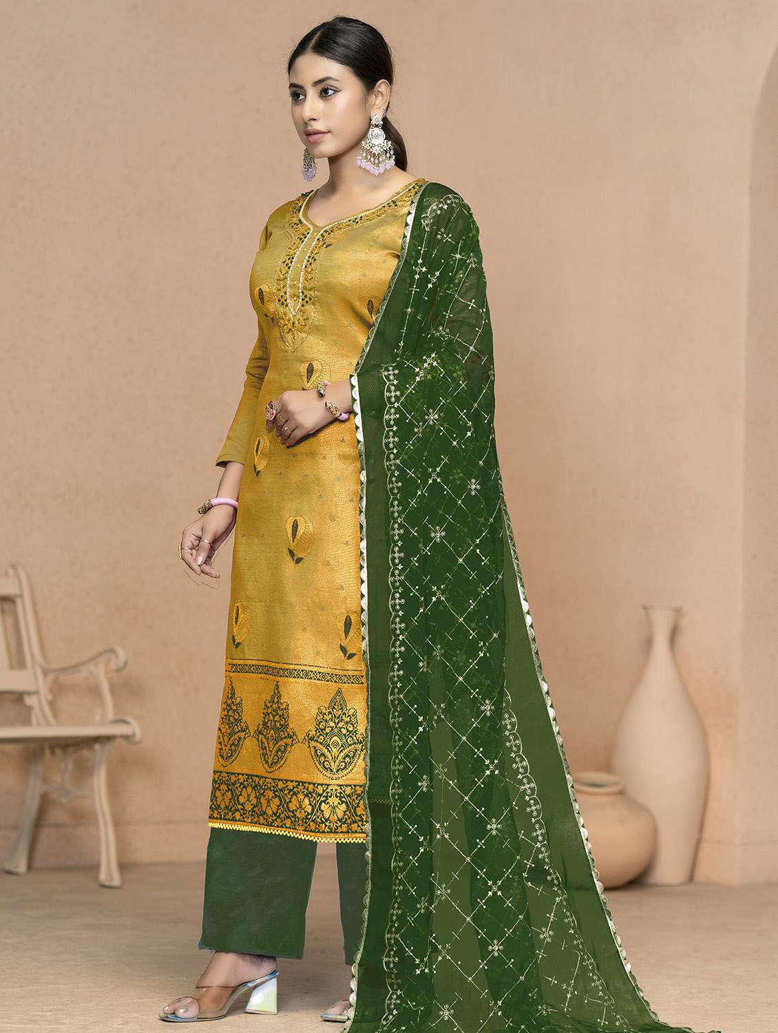 women self design unstitched suit set - 22421083 -  Standard Image - 1