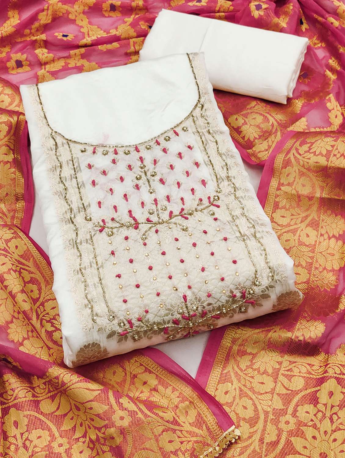 women self design unstitched suit set - 22421106 -  Standard Image - 1