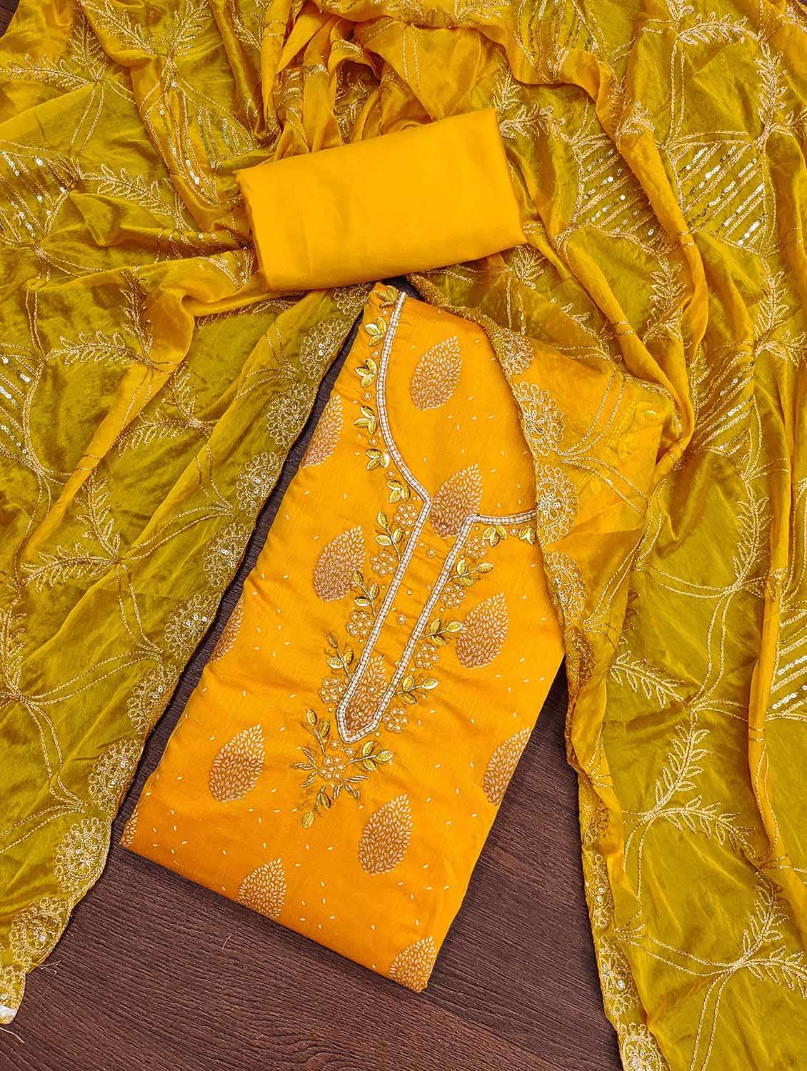 women self design unstitched suit set - 22421296 -  Standard Image - 1