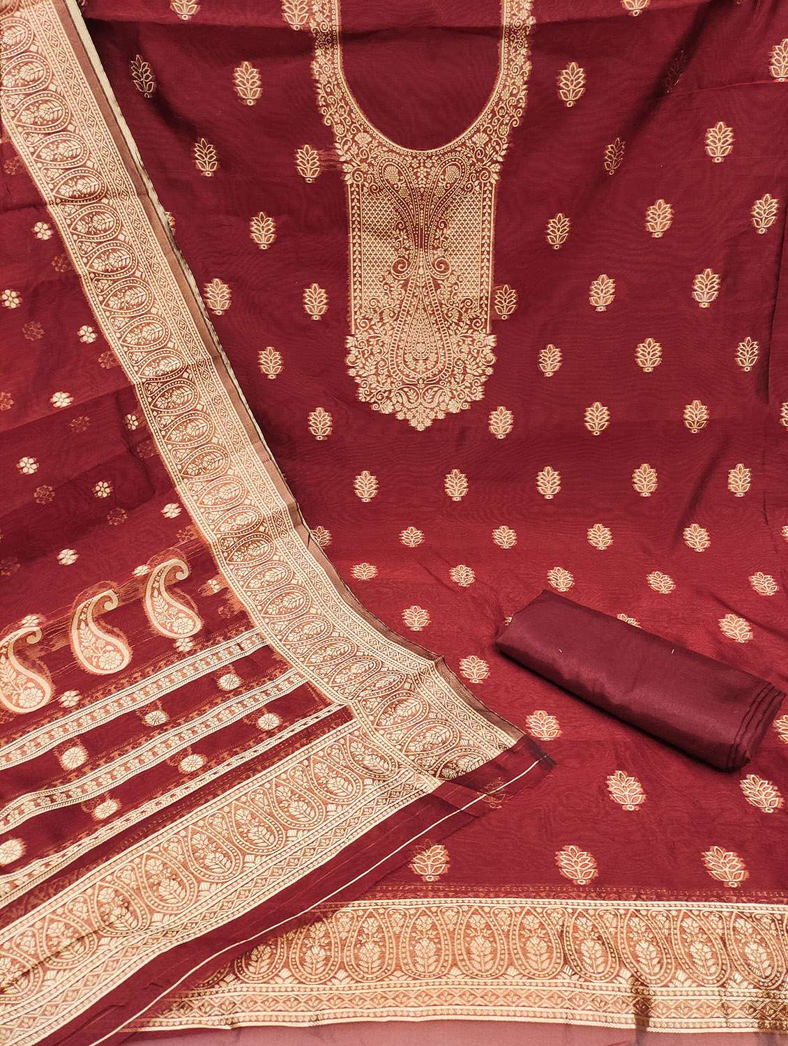 women self design unstitched suit set - 22422365 -  Standard Image - 1