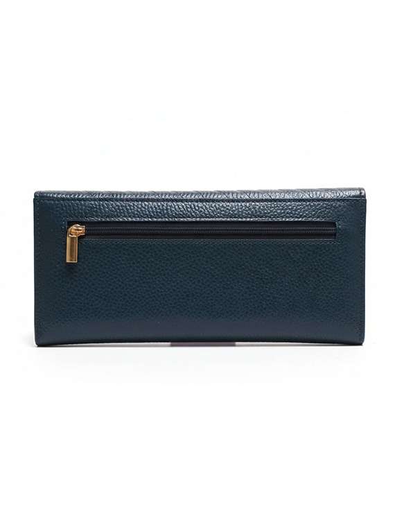 Women Blue Leather Regular Wallet - 22423665 -  Standard Image - 1