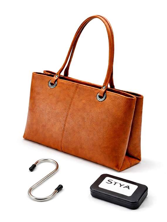 women solid leather handbag