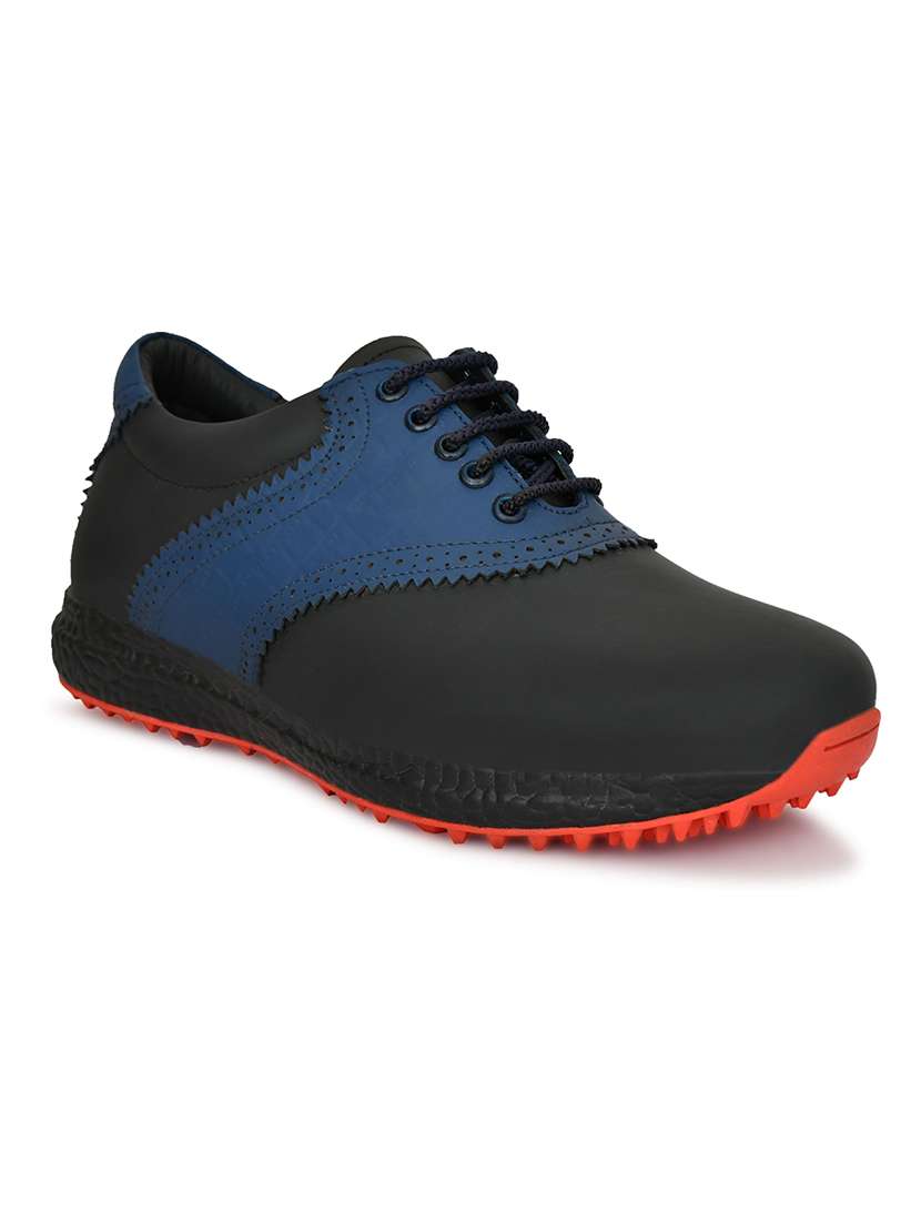 men black & blue lace up sport shoe - 22423710 -  Standard Image - 1