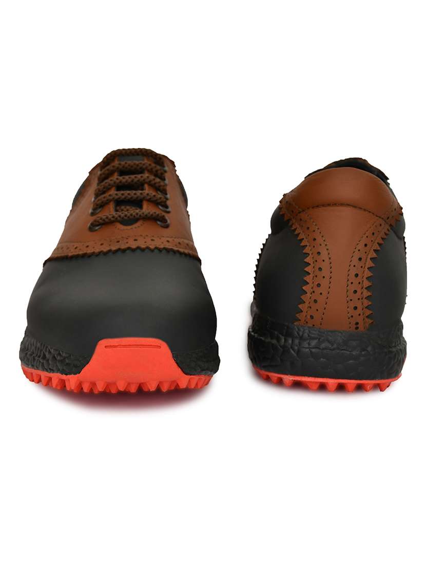 men black & brown lace up sport shoe - 22423716 -  Standard Image - 4