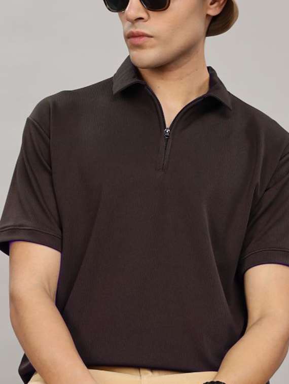 men solid short sleeve regular fit polo t-shirt - 22423869 -  Standard Image - 1