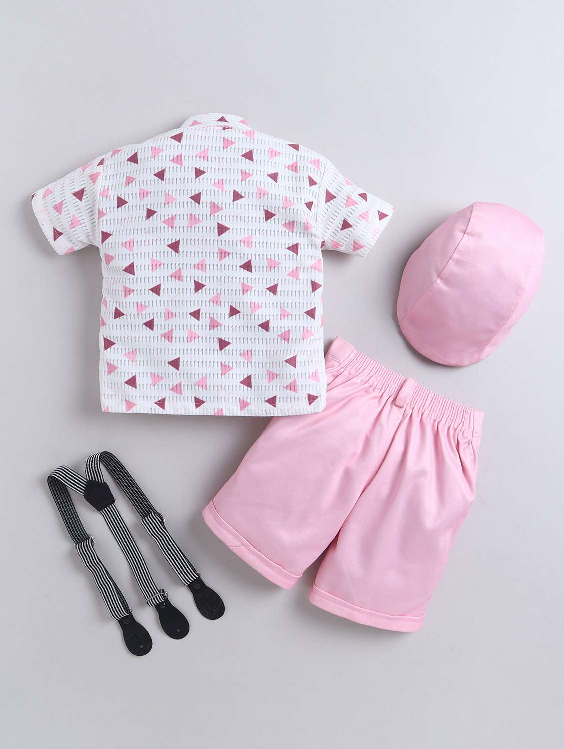 boys printed shirt and suspender shorts set - 22423957 -  Standard Image - 1