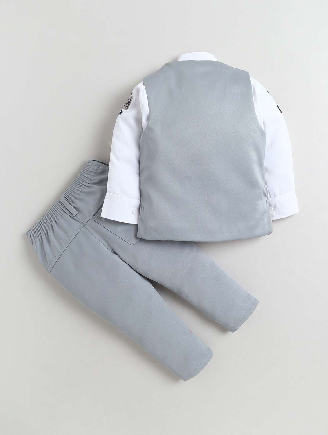 boys embroidered waistcoat and trouser set - 22423971 -  Standard Image - 1