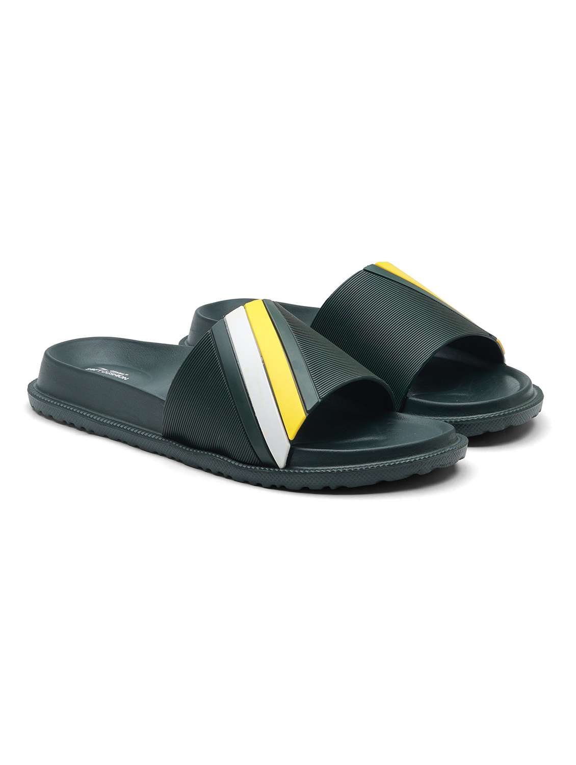 men color block slip on slider - 22425679 -  Standard Image - 1