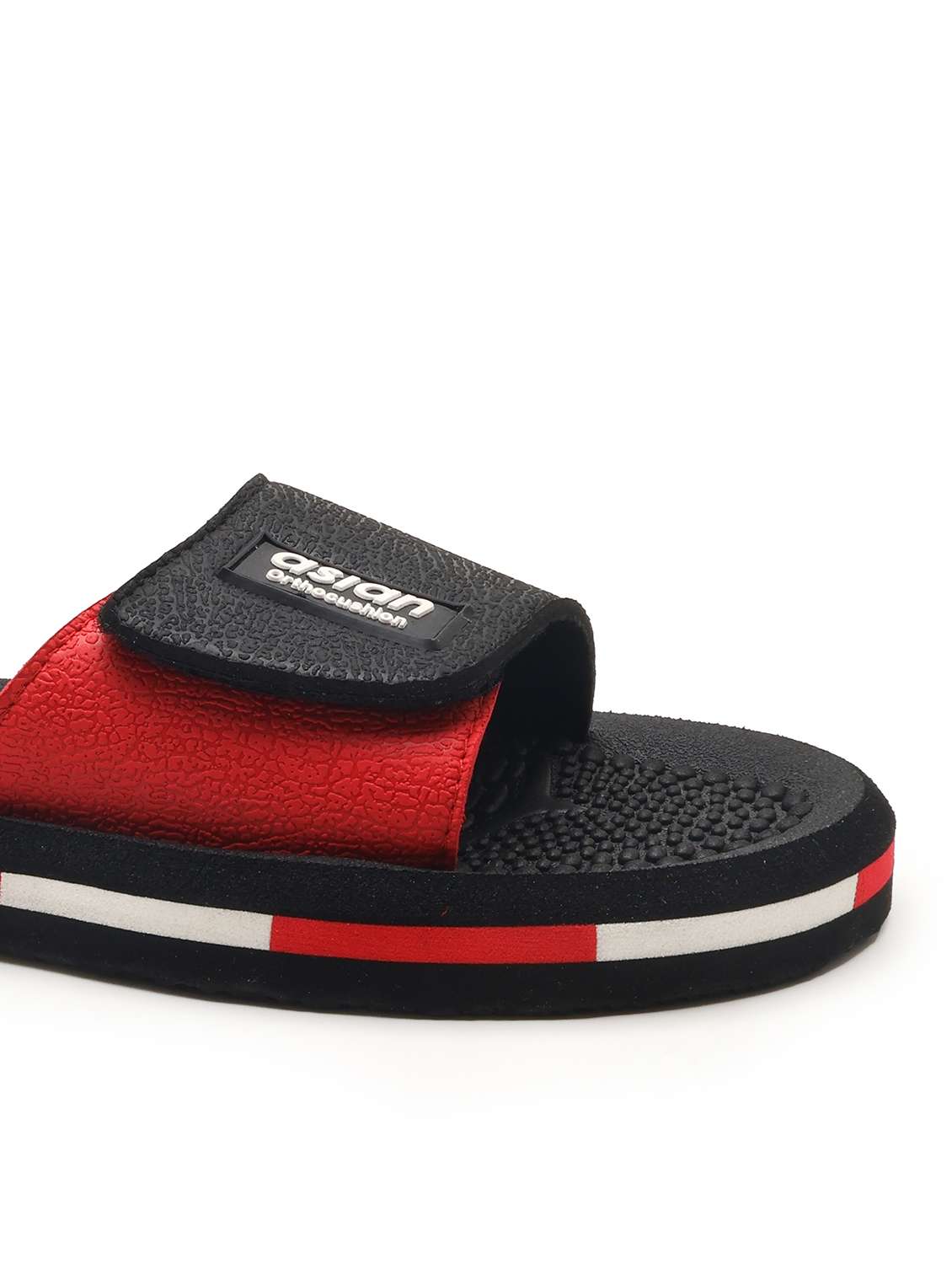 Men Color Block Adjustable Strap Ortho Slides - 22425684 -  Standard Image - 4