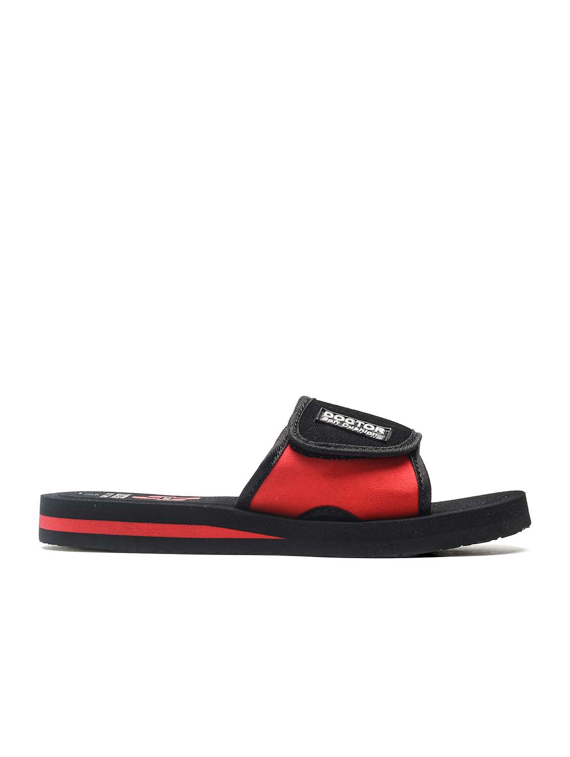 men color block adjustable strap ortho slides - 22425685 -  Standard Image - 1