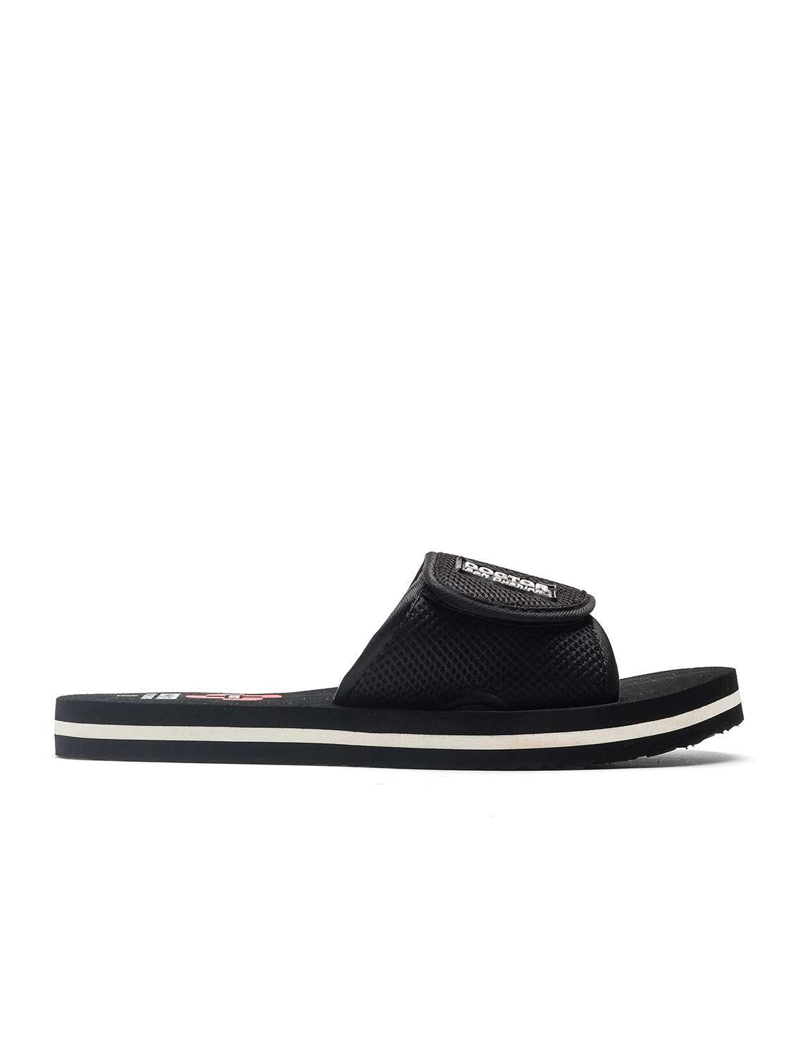 men solid adjustable strap ortho slides - 22425686 -  Standard Image - 1