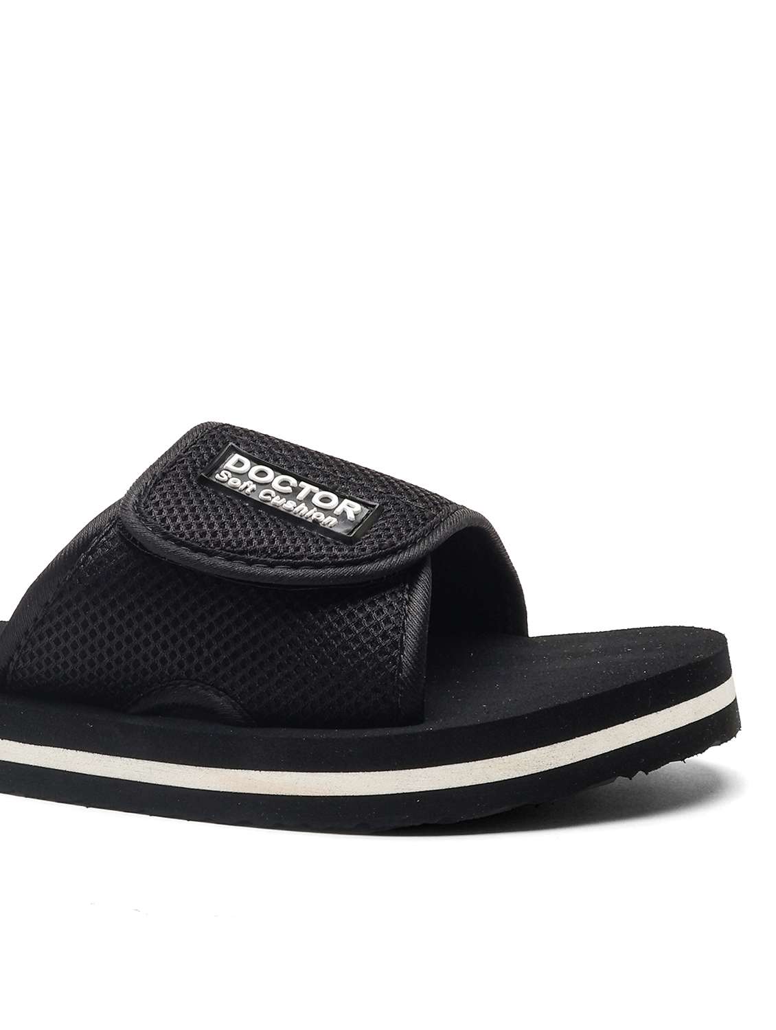 men solid adjustable strap ortho slides - 22425686 -  Standard Image - 4
