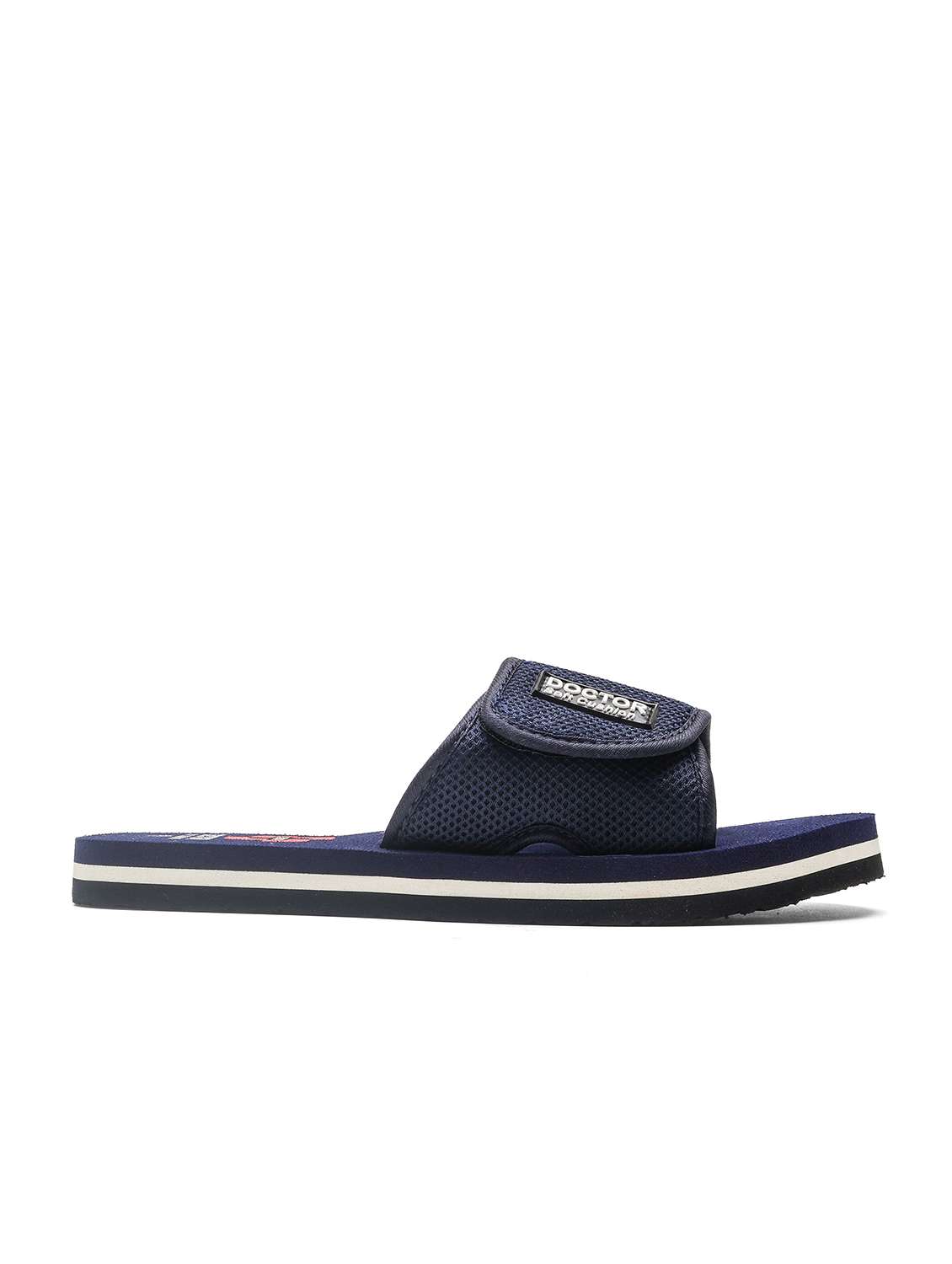 men solid adjustable strap ortho slides - 22425688 -  Standard Image - 1