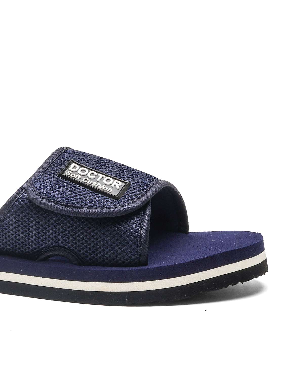 men solid adjustable strap ortho slides - 22425688 -  Standard Image - 4