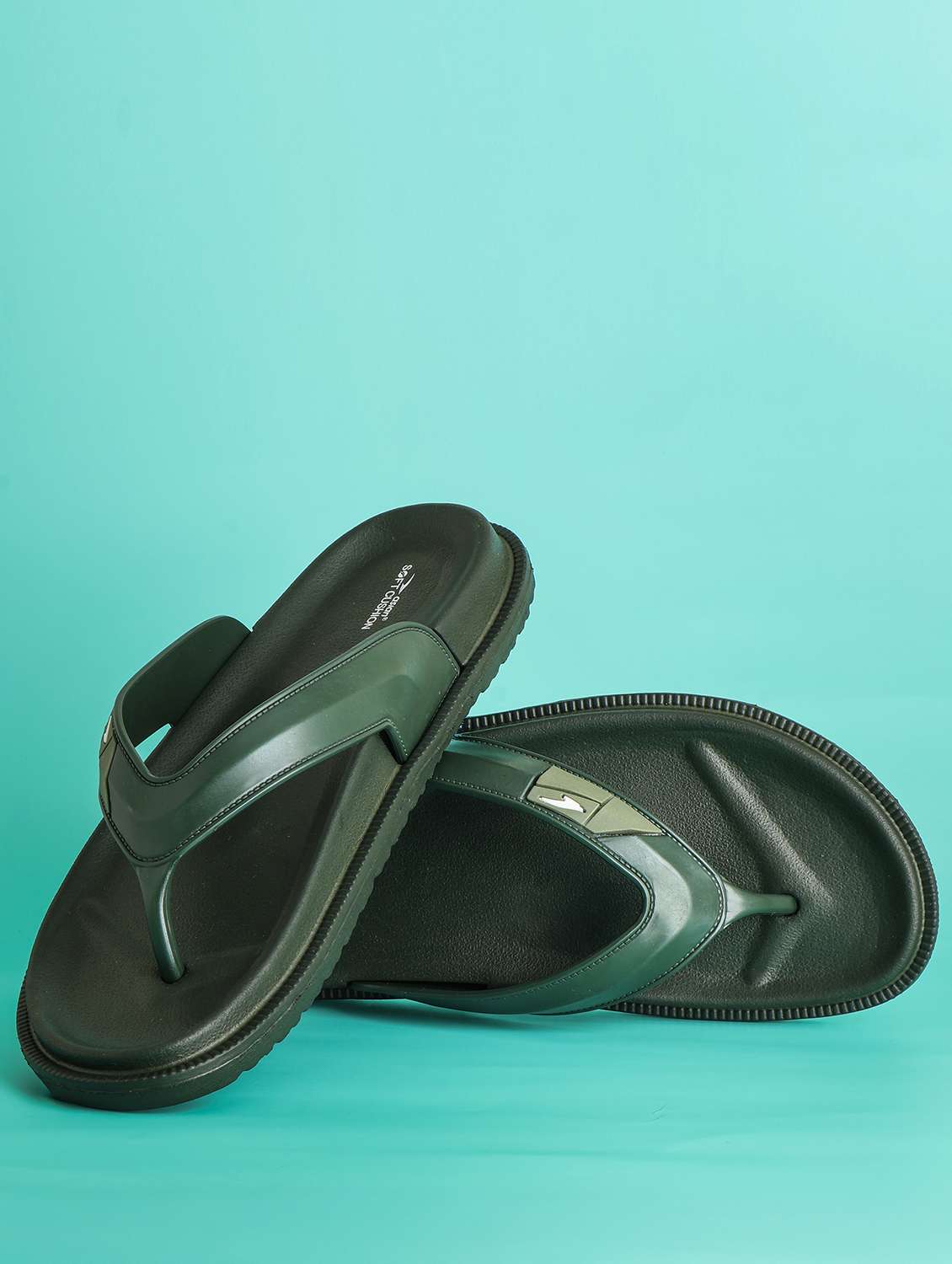 men solid toe seperator slipper