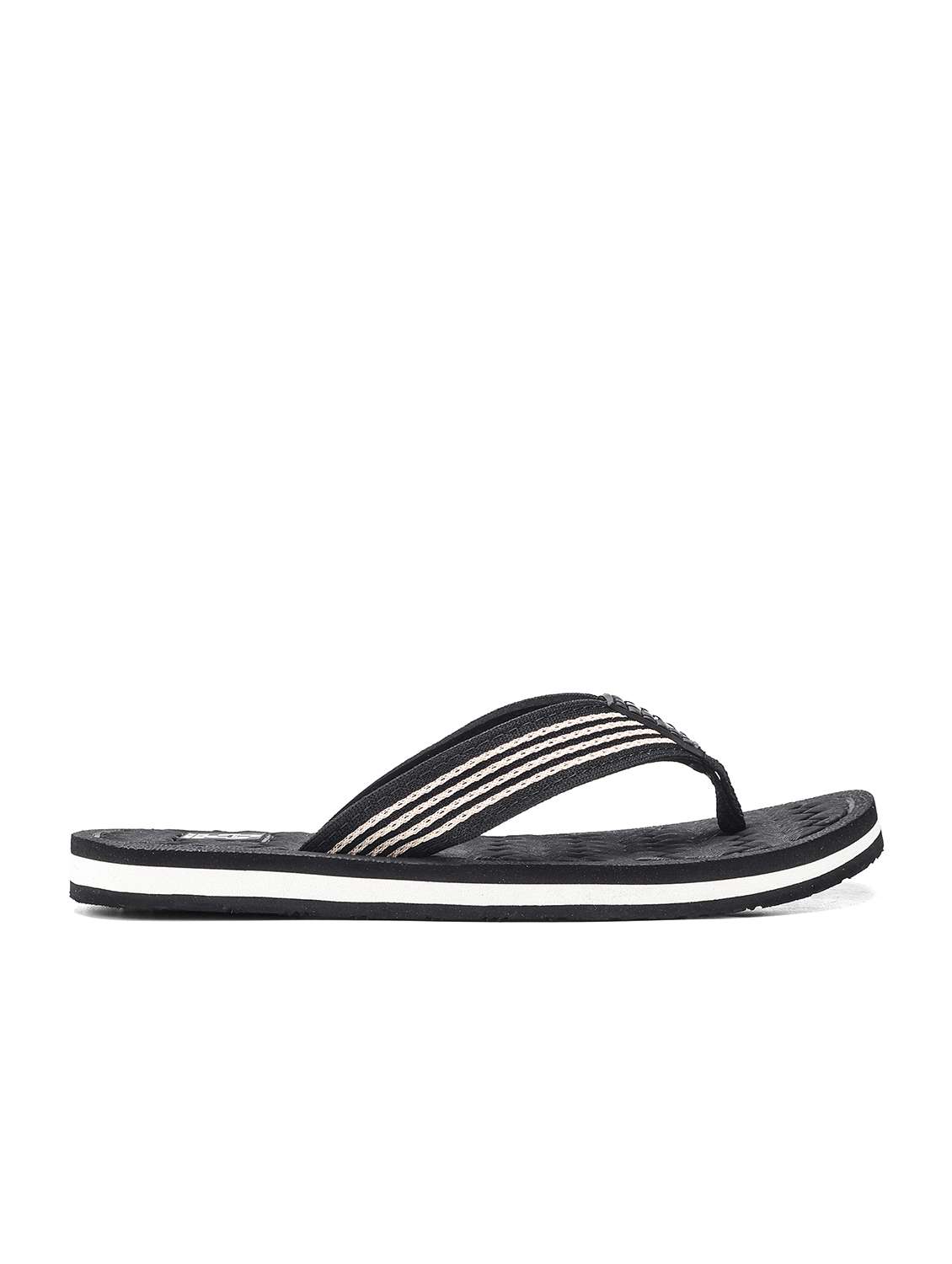 men striped toe seperator slipper - 22425701 -  Standard Image - 1