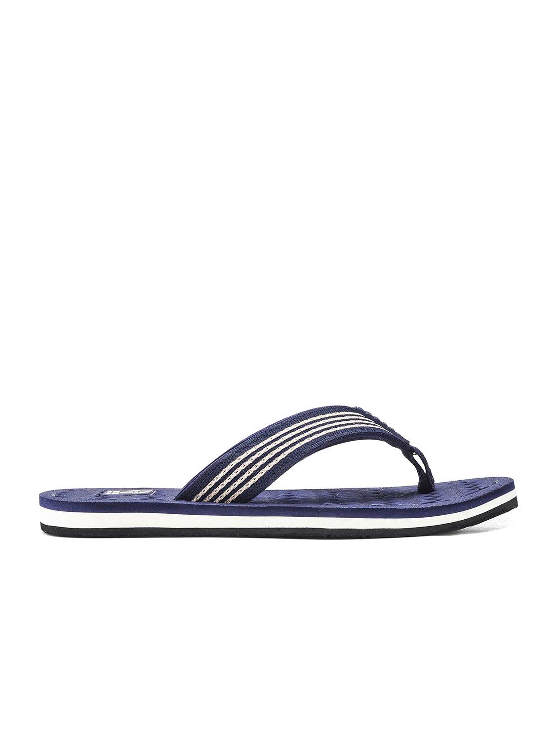 men striped toe seperator slipper - 22425703 -  Standard Image - 1