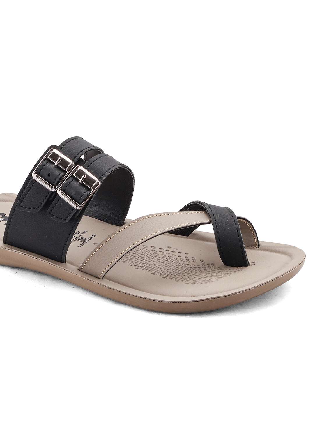 men color block one toe sandal - 22425707 -  Standard Image - 4