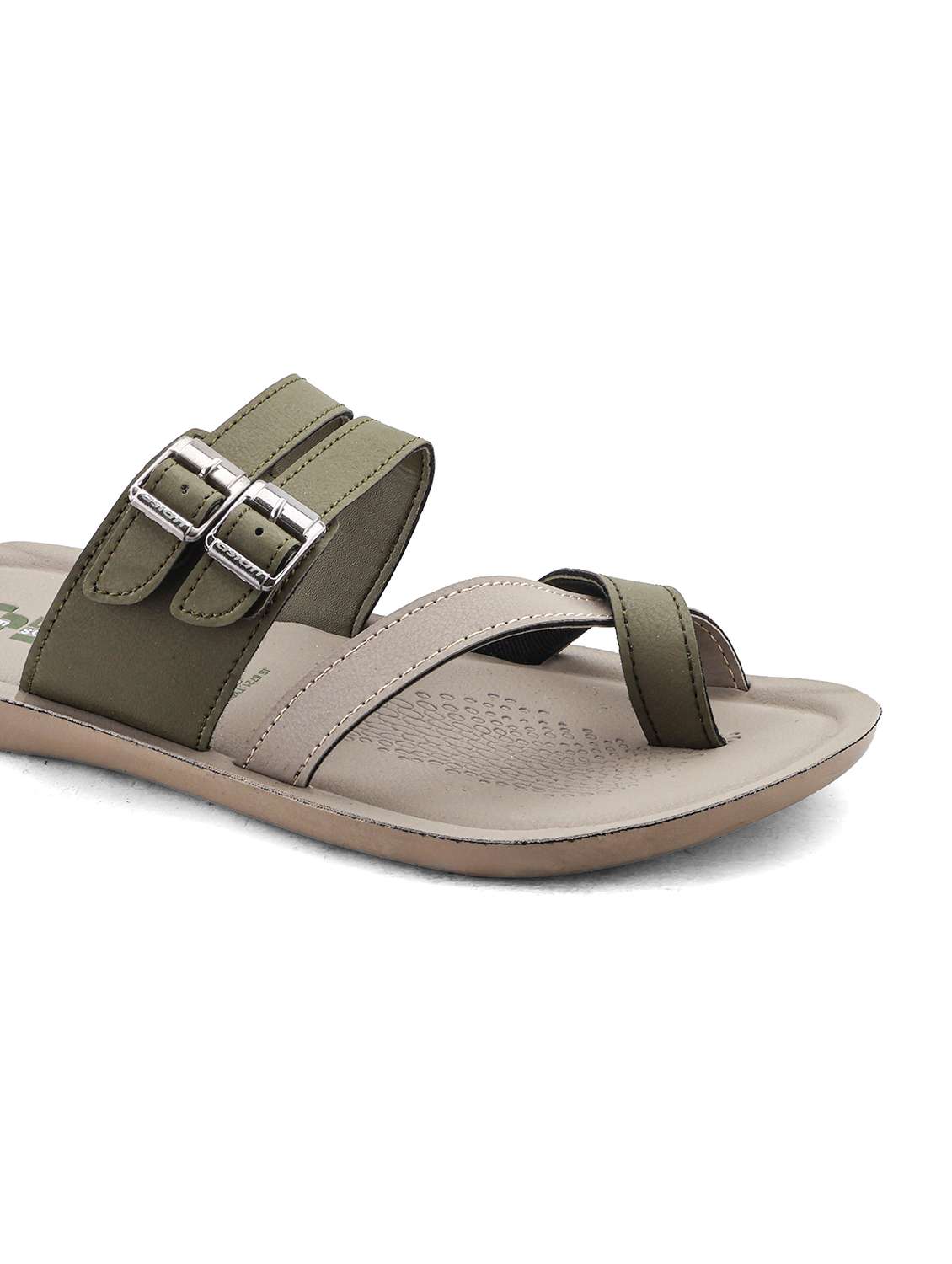 men color block one toe sandal - 22425709 -  Standard Image - 4