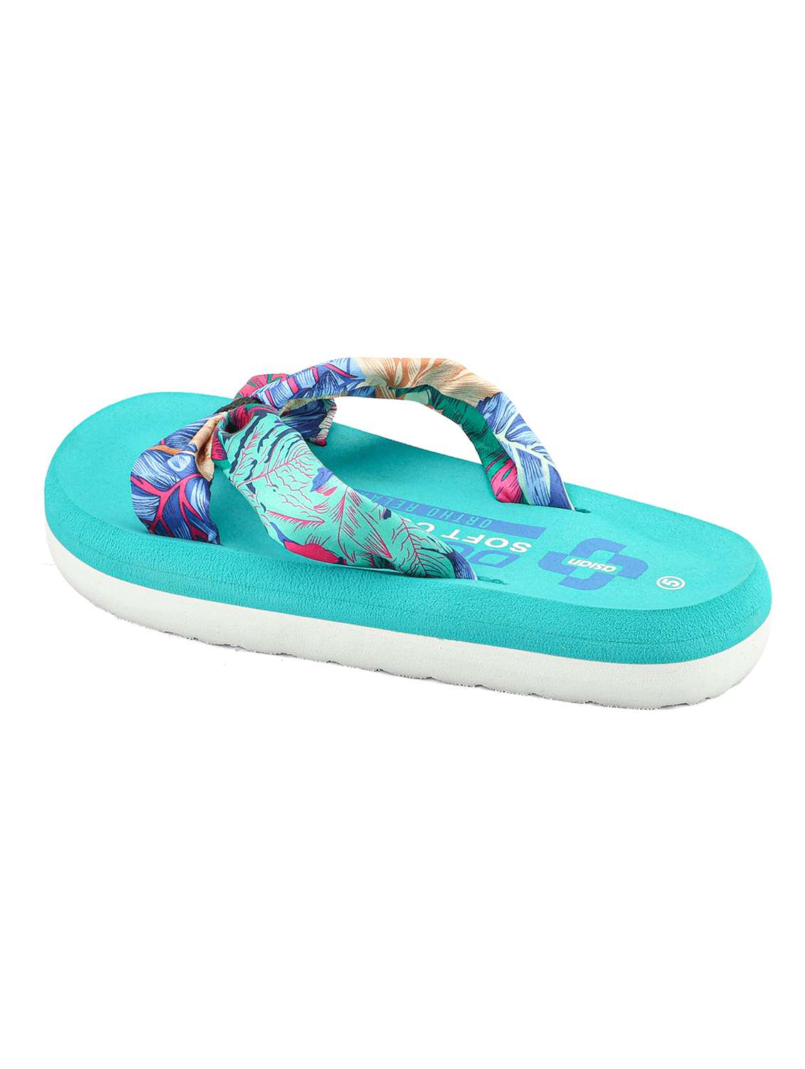 blue fabric slippers flip flops - 22425751 -  Standard Image - 1
