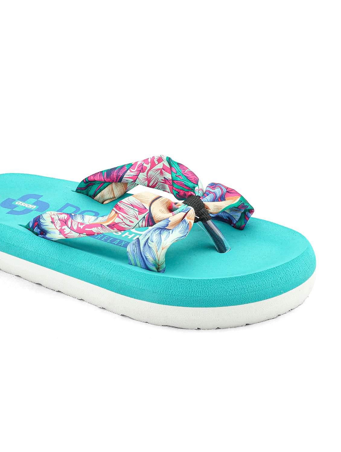 blue fabric slippers flip flops - 22425751 -  Standard Image - 4