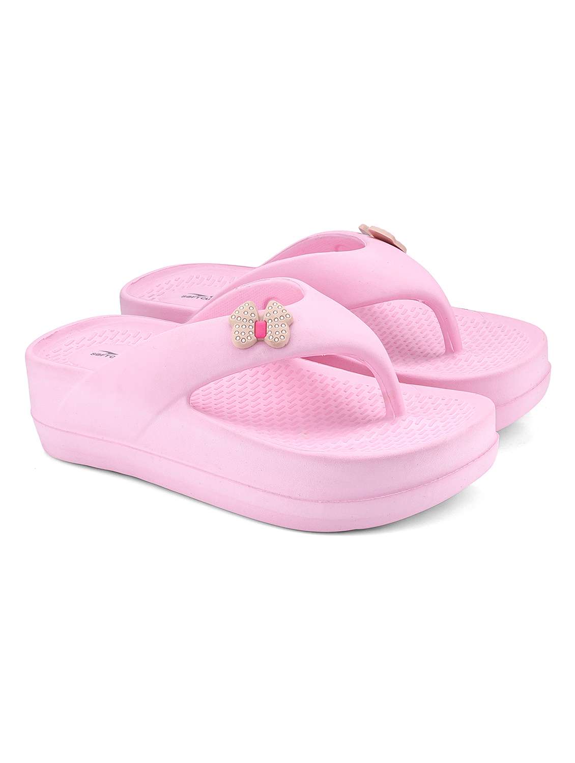 women solid open toe flip flop - 22425755 -  Standard Image - 1