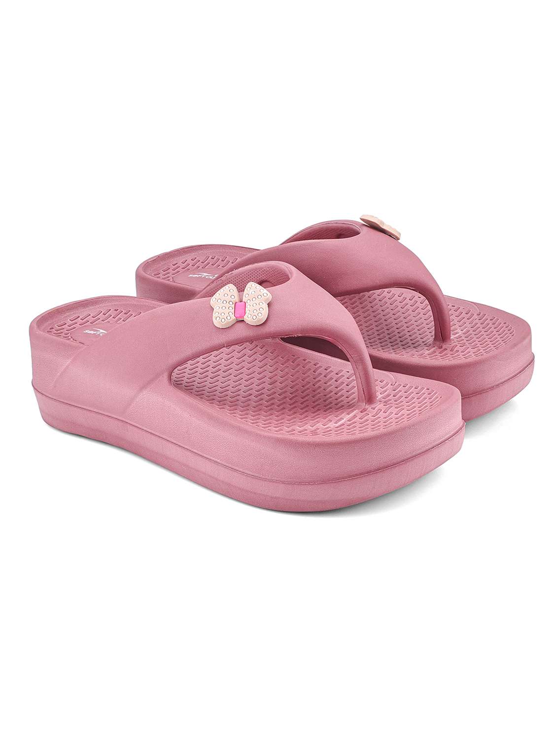 women solid open toe flip flop - 22425759 -  Standard Image - 1