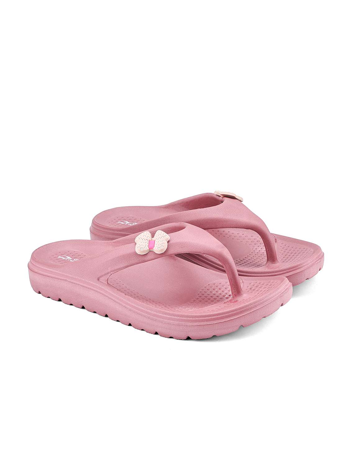 women pink slippers flip flop - 22425764 -  Standard Image - 1