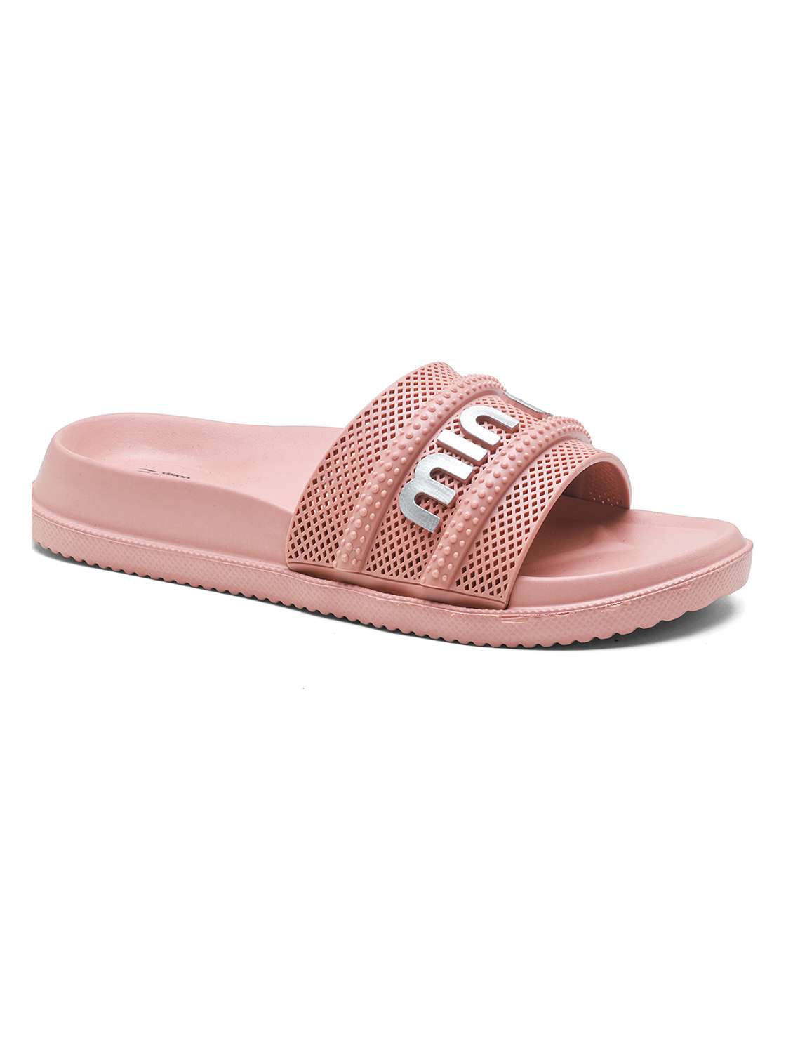 women textured slip on slider - 22425772 -  Standard Image - 4