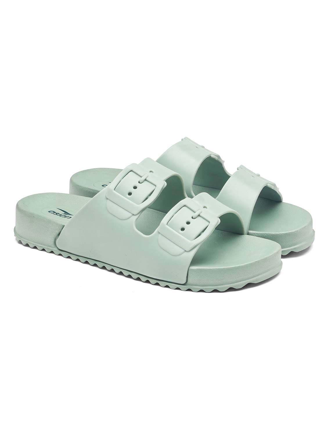 women solid slip on slider - 22425775 -  Standard Image - 1