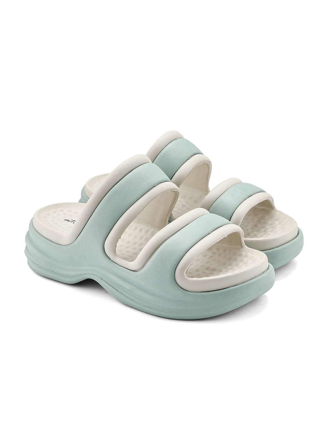 women multi colored slippers flip flop