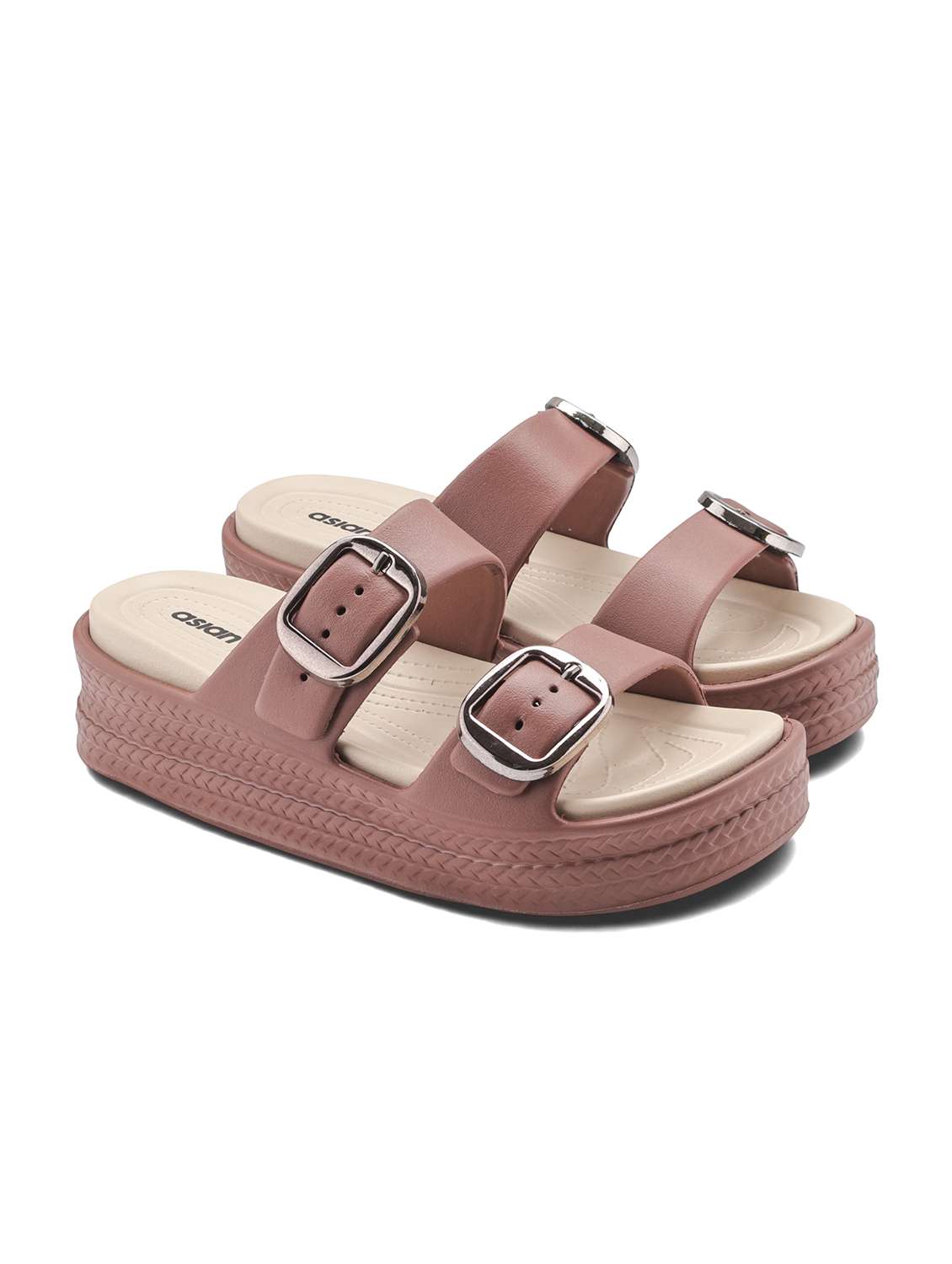 women multi colored slippers flip flop - 22425789 -  Standard Image - 1