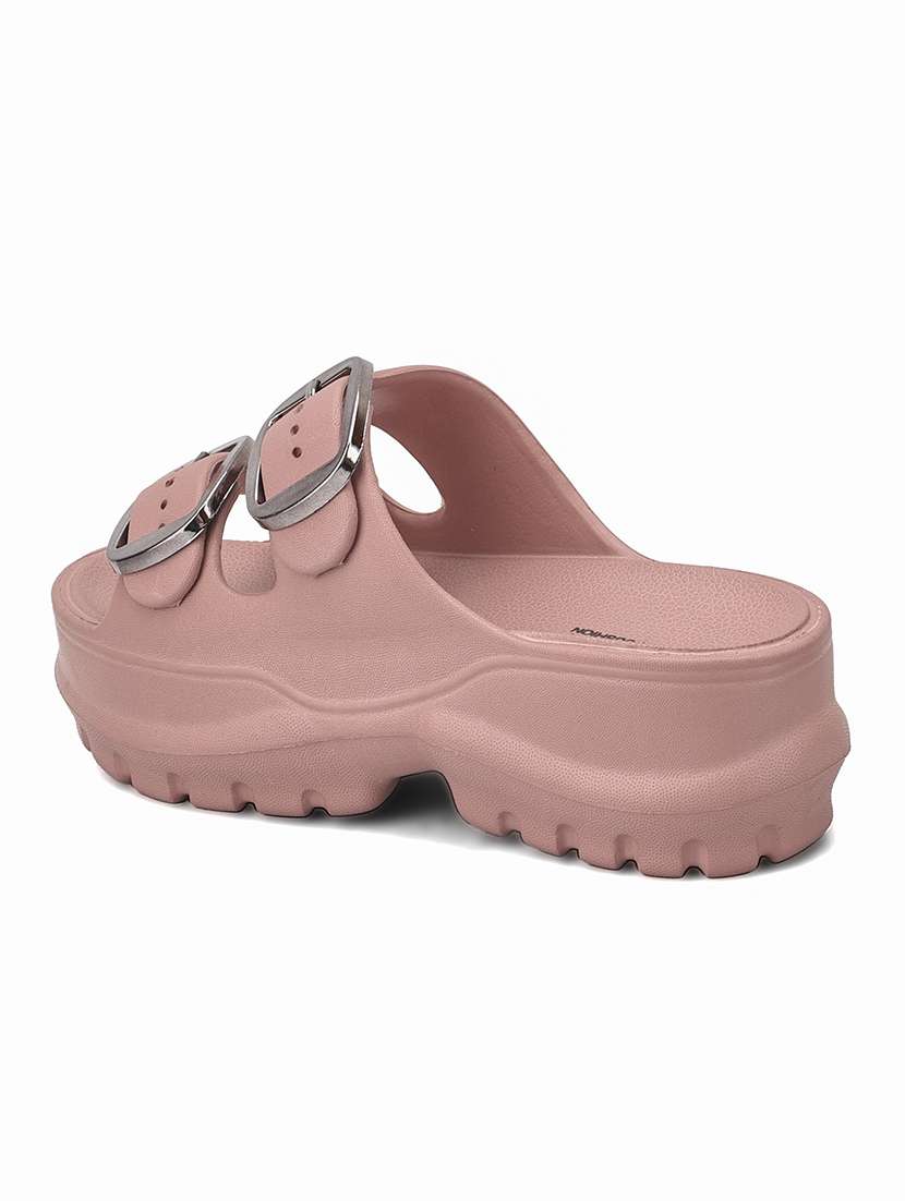 women solid slip on slider - 22425792 -  Standard Image - 1