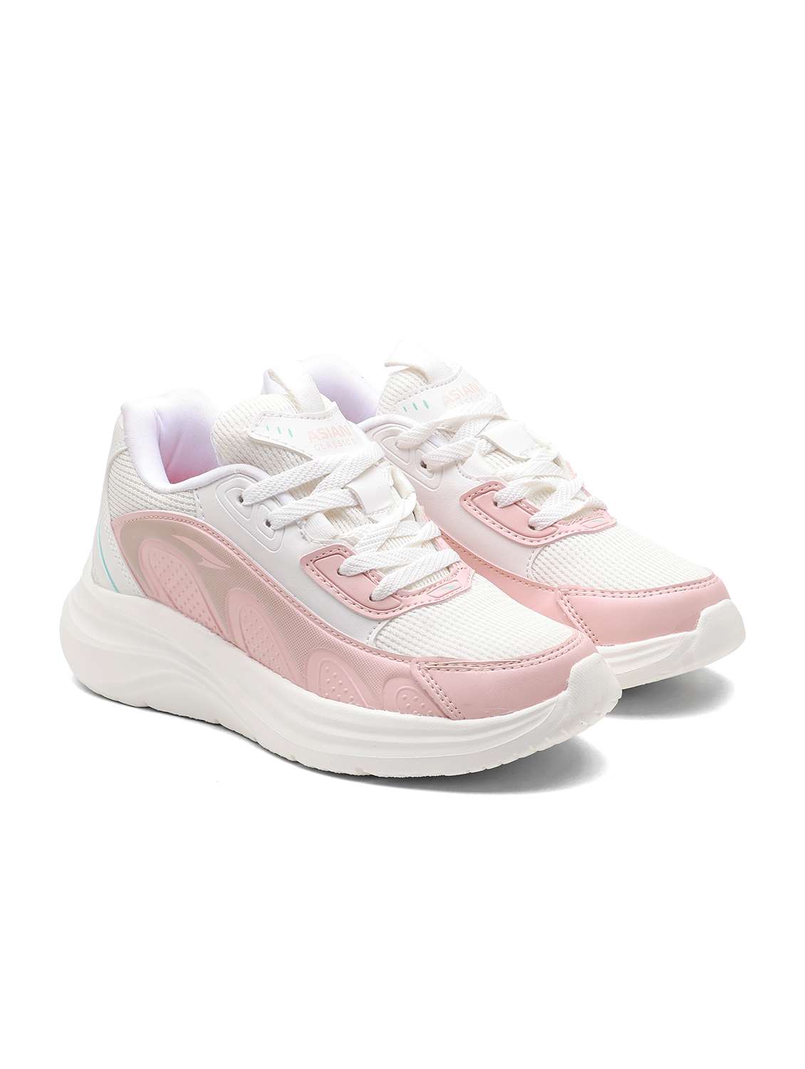 multi colored mesh laceup sports shoes - 22425809 -  Standard Image - 1