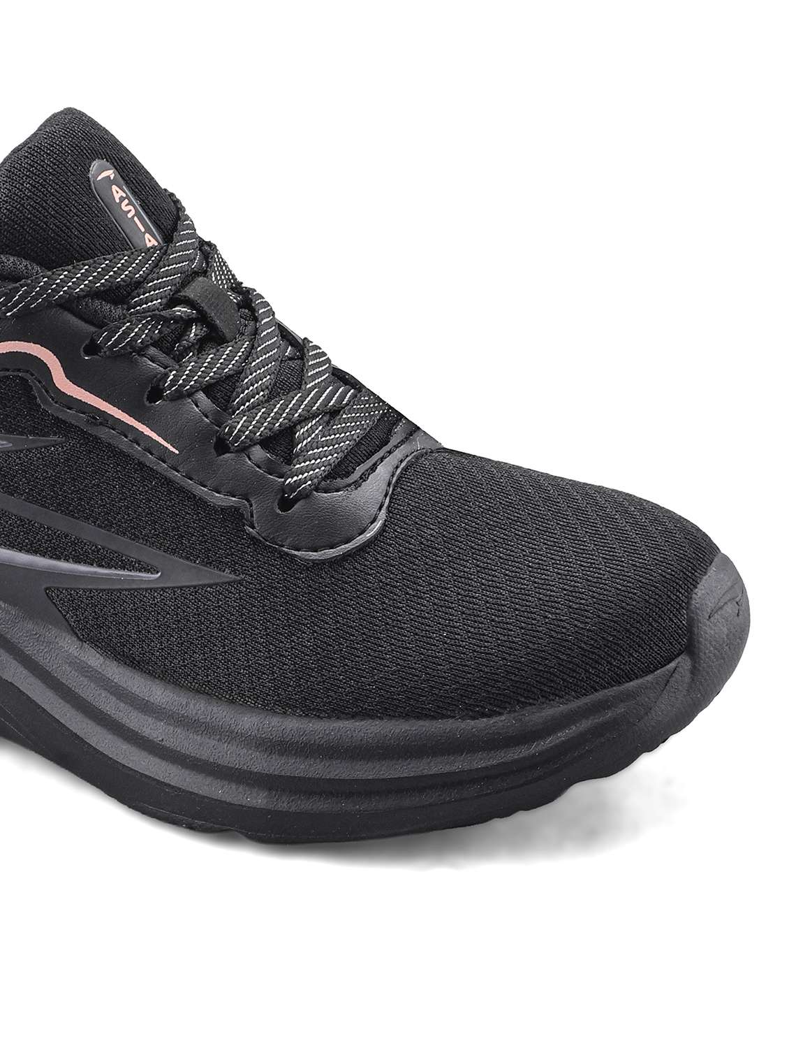 women black colored lace-up sports shoe - 22425820 -  Standard Image - 4