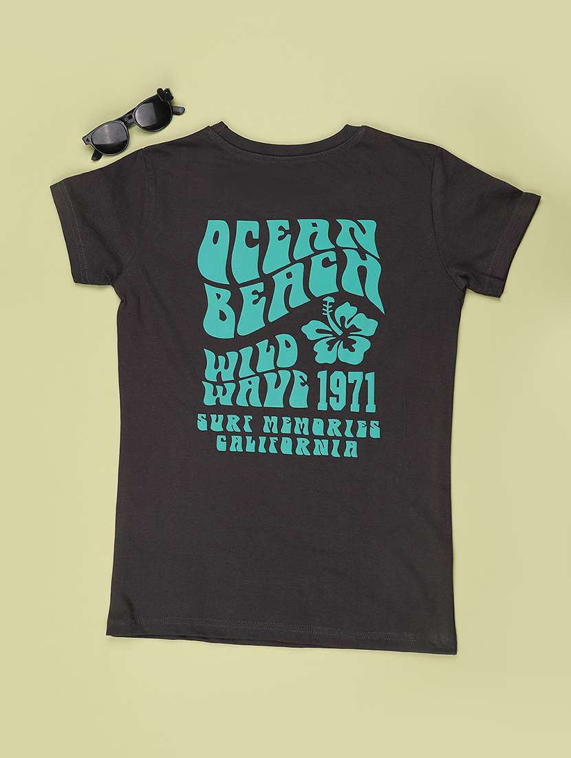 girls front and back printed round neck short sleeves tee - 22425894 -  Standard Image - 1