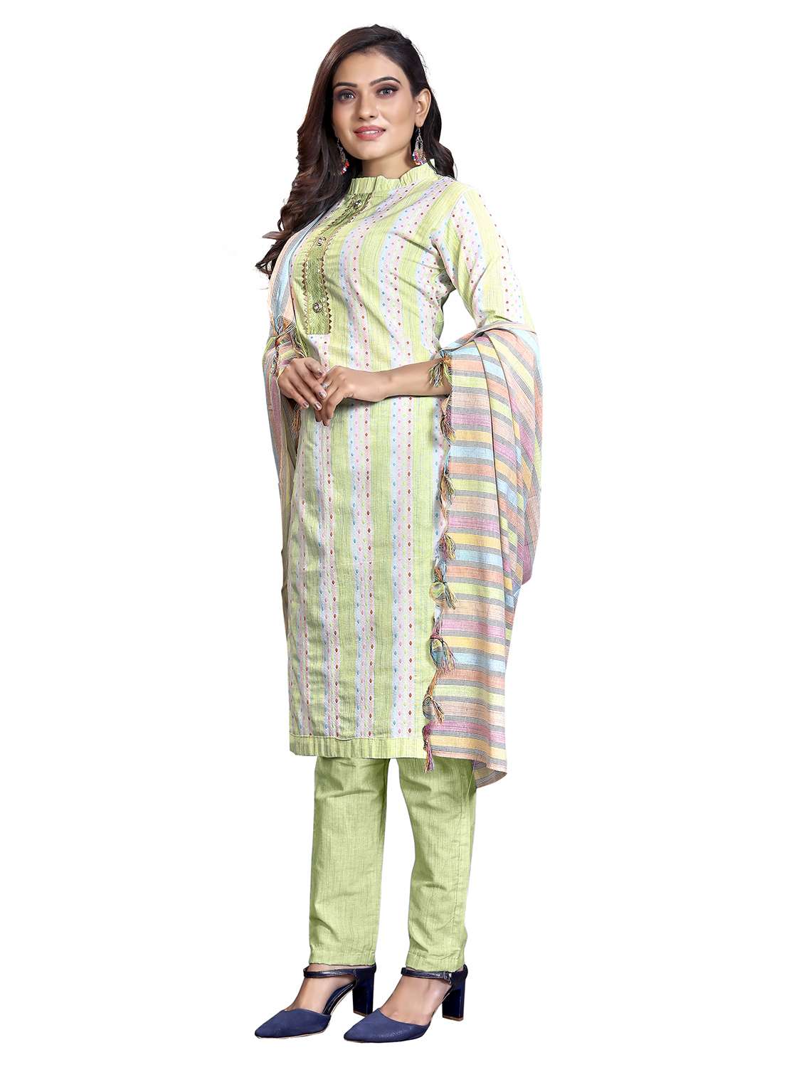 women self design unstitched suit set - 22429469 -  Standard Image - 1
