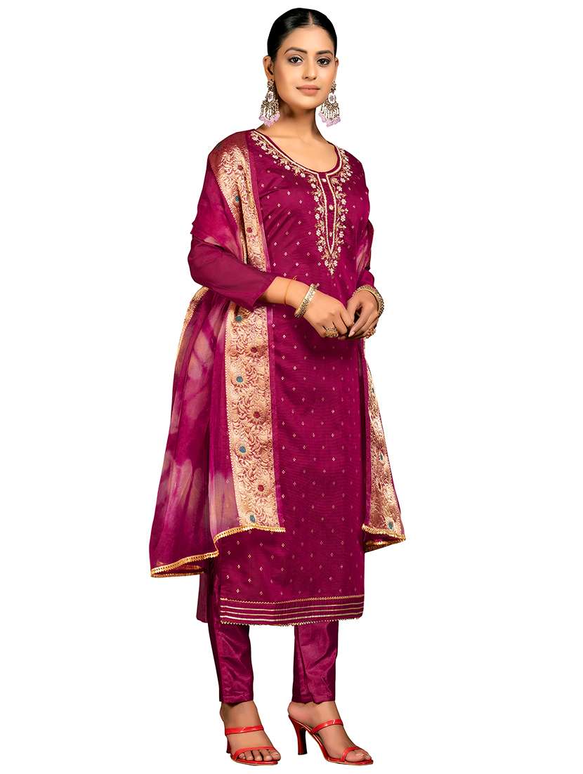 women self design unstitched suit set - 22429767 -  Standard Image - 1