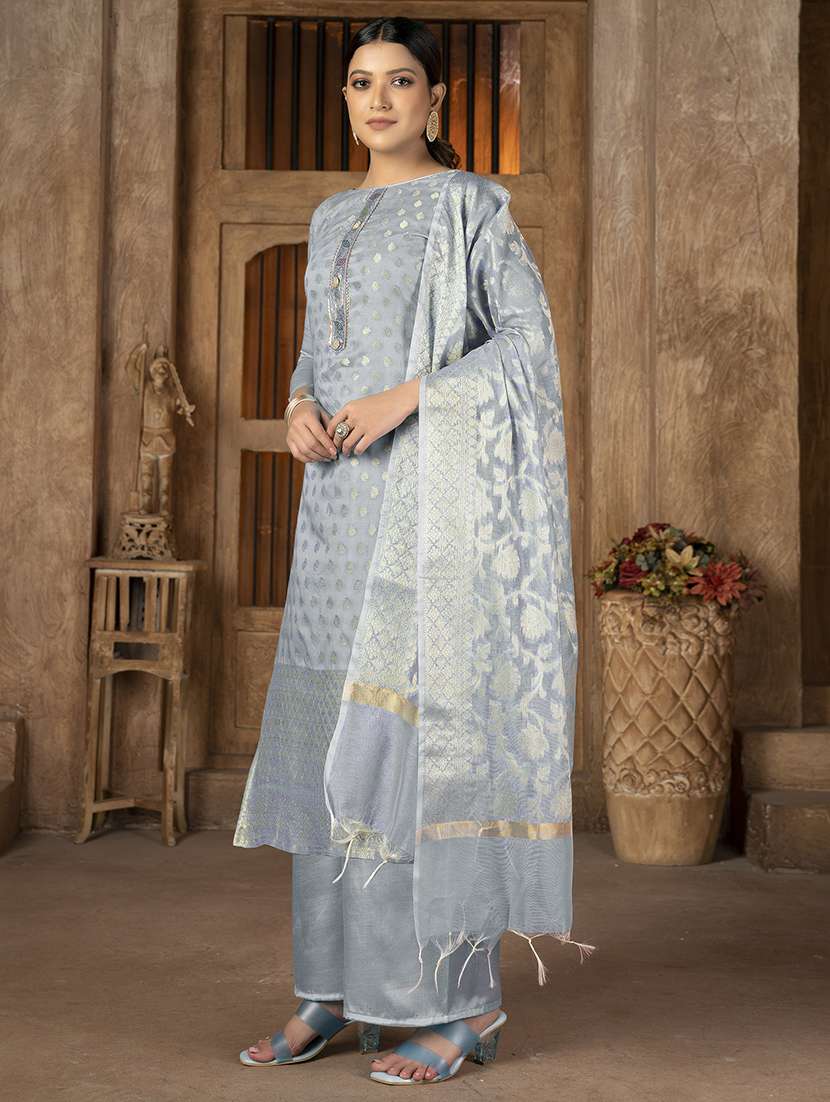 Women Self Design Unstitched Suit Set - 22429827 -  Standard Image - 1