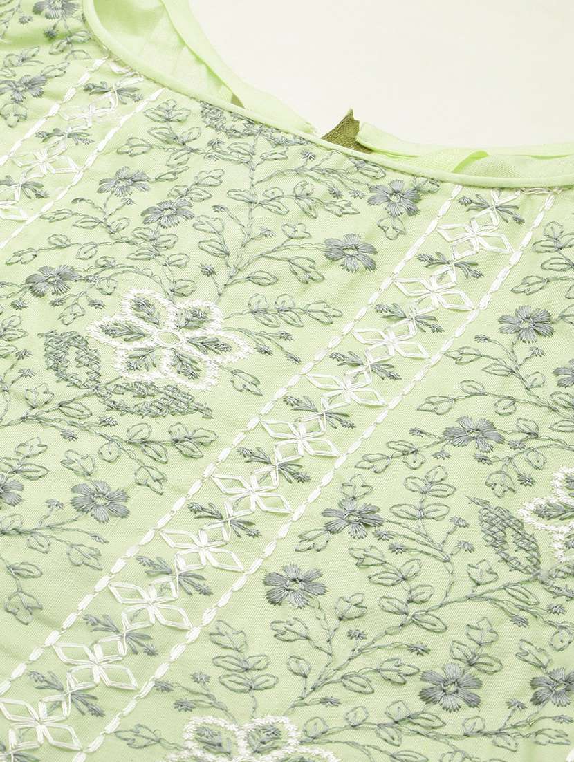 women solid with work unstitched suit set - 22429845 -  Standard Image - 4