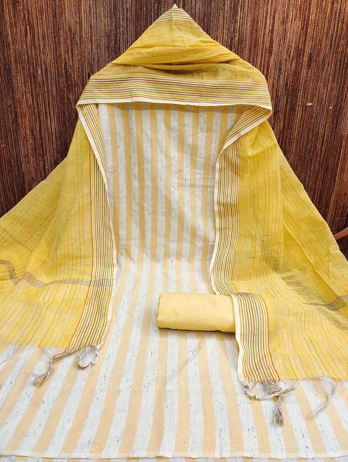 women striped unstitched suit set - 22429865 -  Standard Image - 1