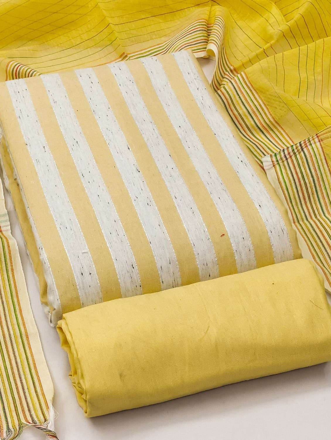 women striped unstitched suit set - 22429865 -  Standard Image - 4