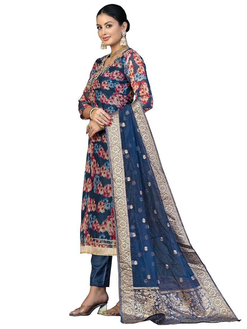 Women Floral Printed Unstitched Suit Set - 22429961 -  Standard Image - 1